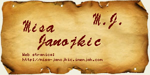 Miša Janojkić vizit kartica